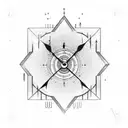 Hourglass The top of the clock should be raindrops. In the centre, must be a flame. And the bottom must be sand tattoo design idea