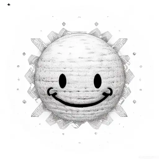 paraguay, smiley face, 83 tattoo design idea
