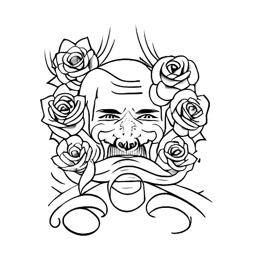 cleft lip tattoo design idea