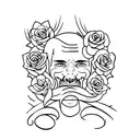 cleft lip tattoo design idea