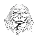 cleft lip tattoo design idea