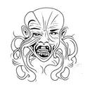 cleft lip tattoo design idea