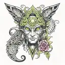 link click tattoo design idea