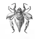 scarab beatle tattoo design idea