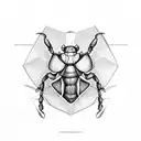 scarab beatle tattoo design idea