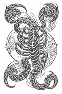 Scorpion  tattoo design idea