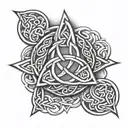 Celtic trinity knot tattoo design idea