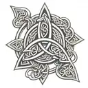 Celtic trinity knot tattoo design idea