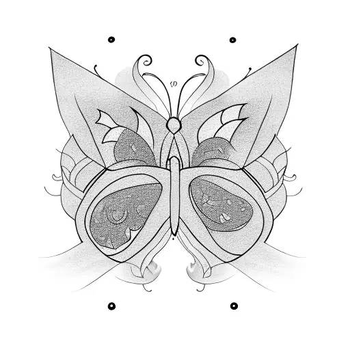 several butterflies in a cloud of smoke tattoo design idea