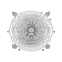 ajolote azteca tattoo design idea