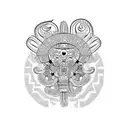 ajolote azteca tattoo design idea