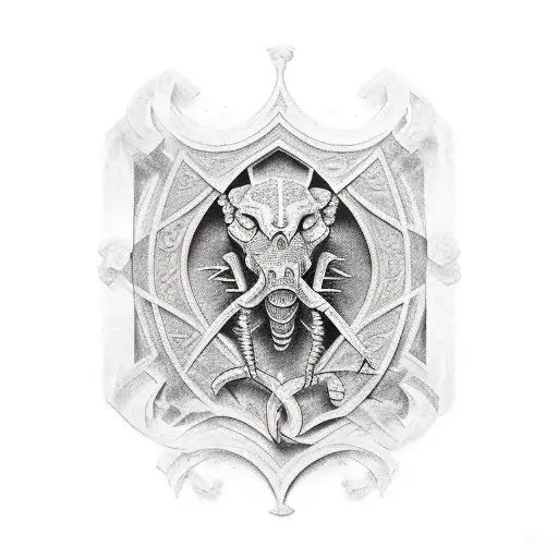 Medieval  tattoo design idea