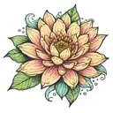 waterlilly   tattoo design idea