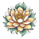 waterlilly   tattoo design idea