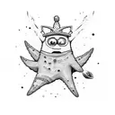 Patrick Star from spongebob  tattoo design idea