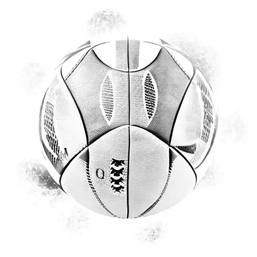 rugby ball with toxic inside tattoo design idea