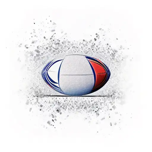 rugby ball  tattoo design idea