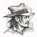 Johnny depp tattoo design idea