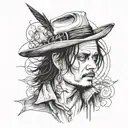 Johnny depp tattoo design idea