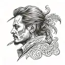 Johnny depp tattoo design idea