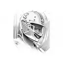 front of nascar  tattoo design idea