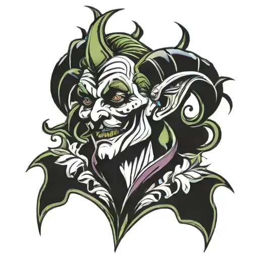 jester tattoo design idea