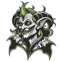 jester tattoo design idea