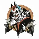 jester tattoo design idea