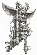 totem pole tattoo design idea