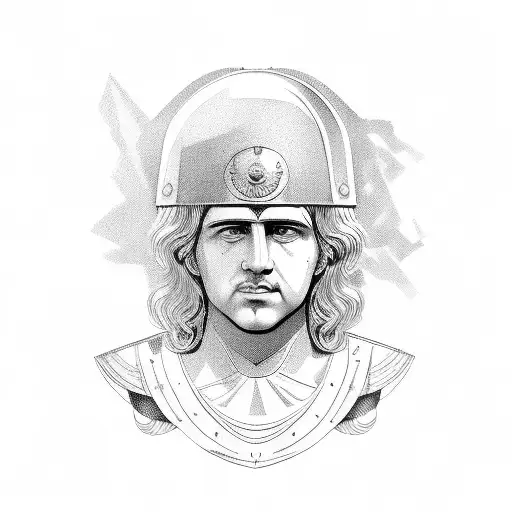 Alexander the Great conquering  tattoo design idea