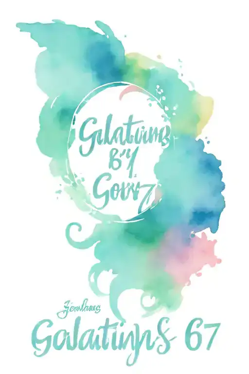 Galatians 6:7 verse tattoo design idea