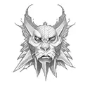 gliscor pixel art tattoo design idea