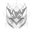 gliscor pokemon pixel art tattoo design idea