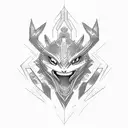 gliscor pokemon pixel art tattoo design idea