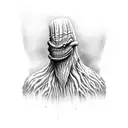 swamp monster tattoo design idea