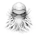 swamp monster tattoo design idea