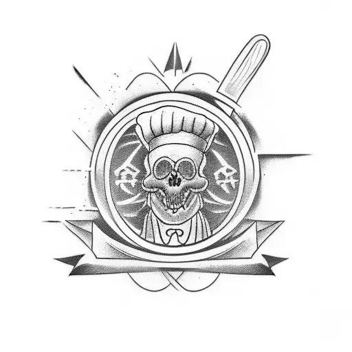 memorial tattoo for chef  tattoo design idea