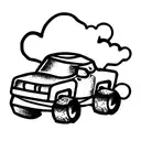 cute tiny monster truck  tattoo design idea