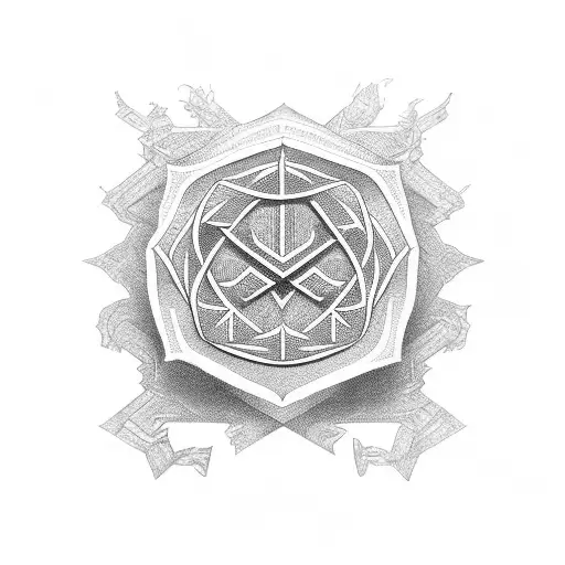 Romuva symbol cover-up  tattoo design idea