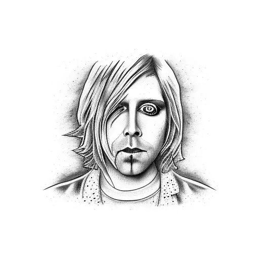 kurt cobain and marilyn manson tattoo design idea