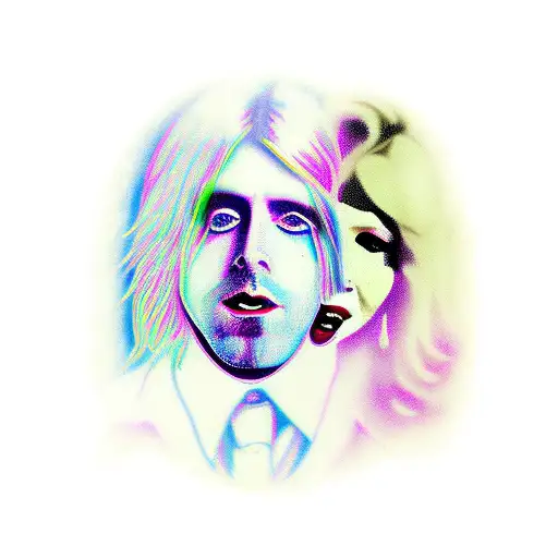 kurt cobain and marilyn manson tattoo design idea