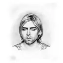 kurt cobain and marilyn manson tattoo design idea