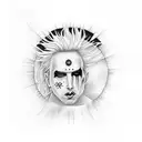 nirvana and marilyn manson tattoo design idea