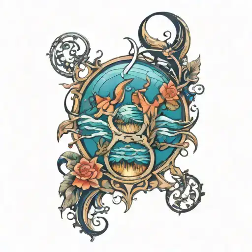 407 lake circle tattoo design idea