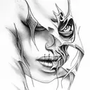 justice tattoo design idea