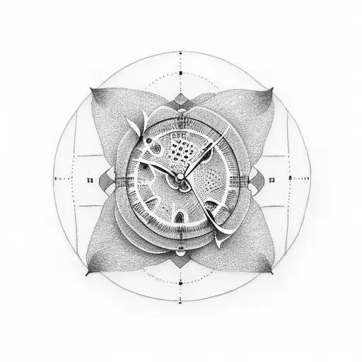 Time heals sandclock tattoo design idea