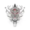 senjumaru shutara tattoo design idea