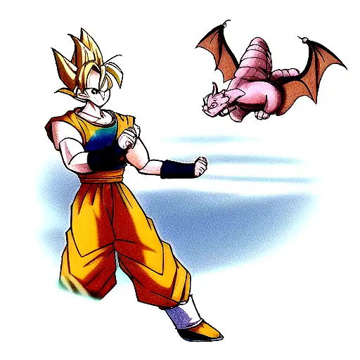 gohan, dragon ball z tattoo design idea