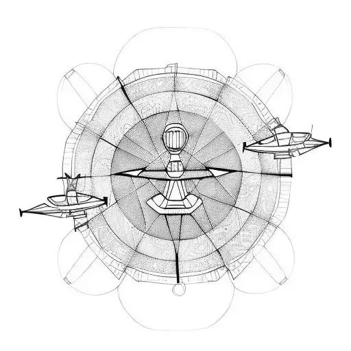 helicopter tattoo design idea