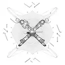 helicopter tattoo design idea